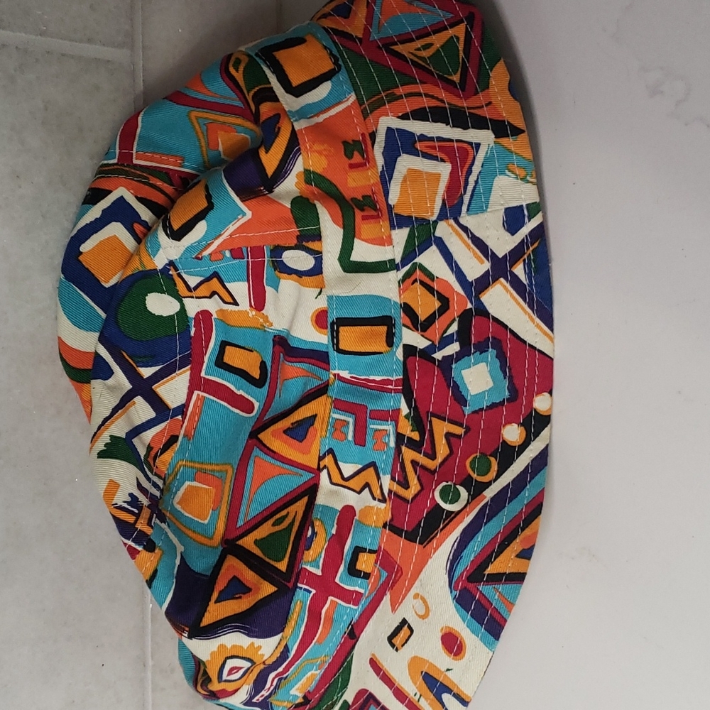 Colorful Geometric Pattern Bucket Hat - Picture 5 of 5